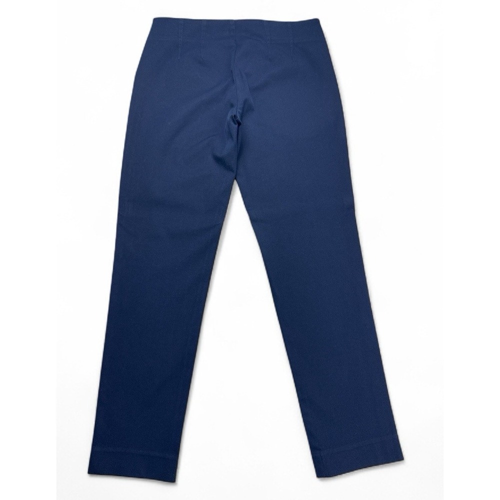 Lilly Pulitzer Blue Cotton Pants โ Faux Darts โ Side Zip โ Style 63423 โโ Size 4 - Picture 4 of 16